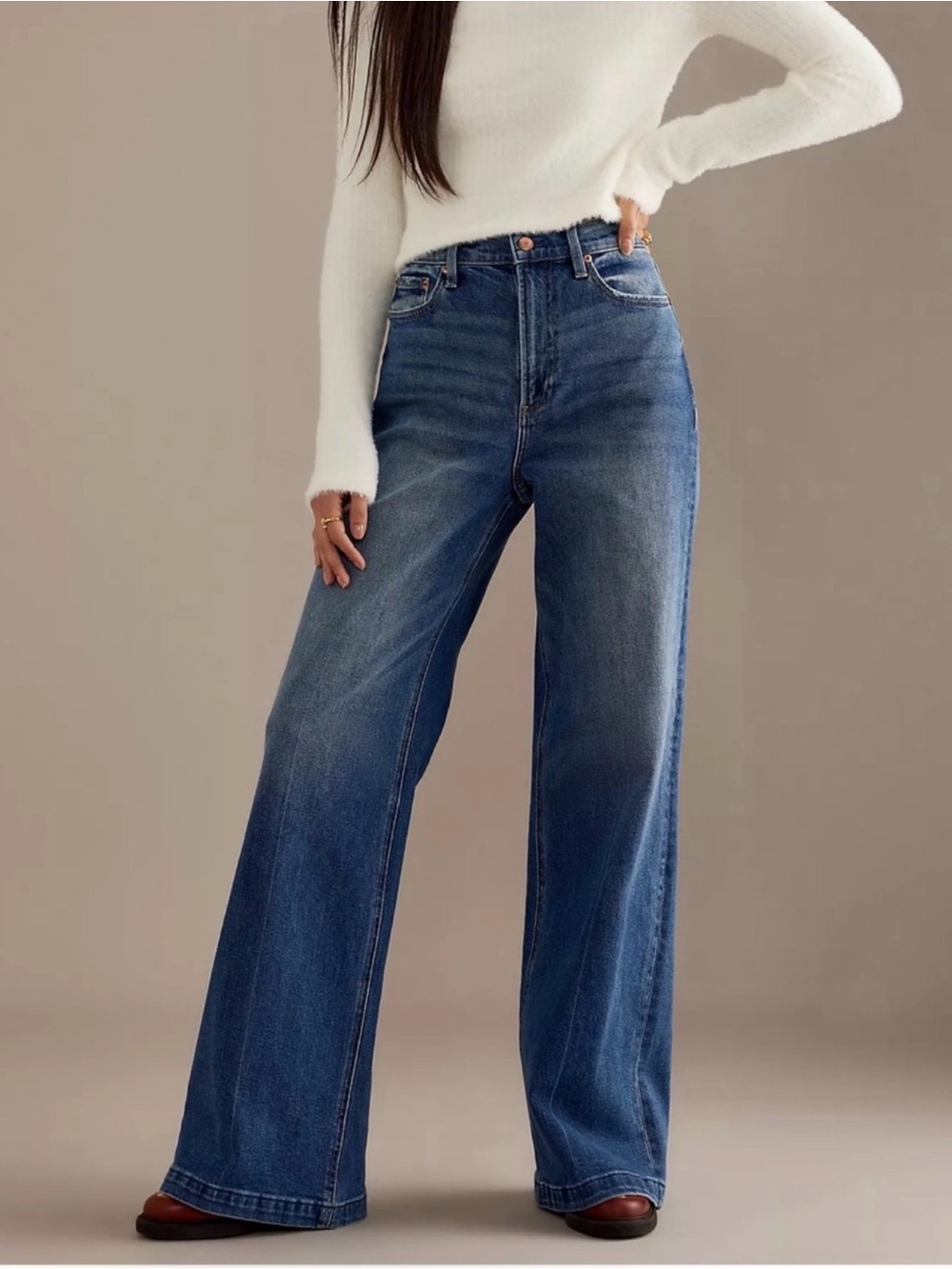 Anthropologie Pistola Lana Cider Wide Leg Jeans
